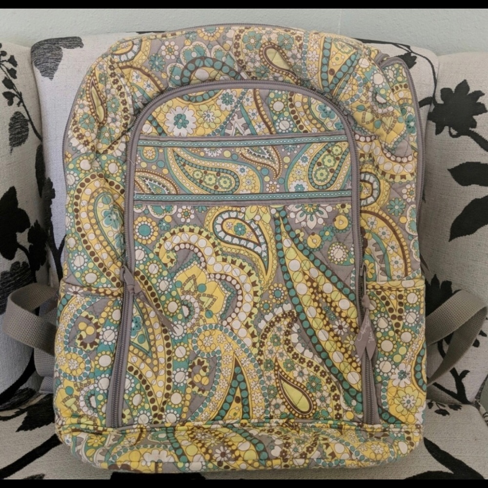 Vera Bradley Backpack-Lemon Parfait print
